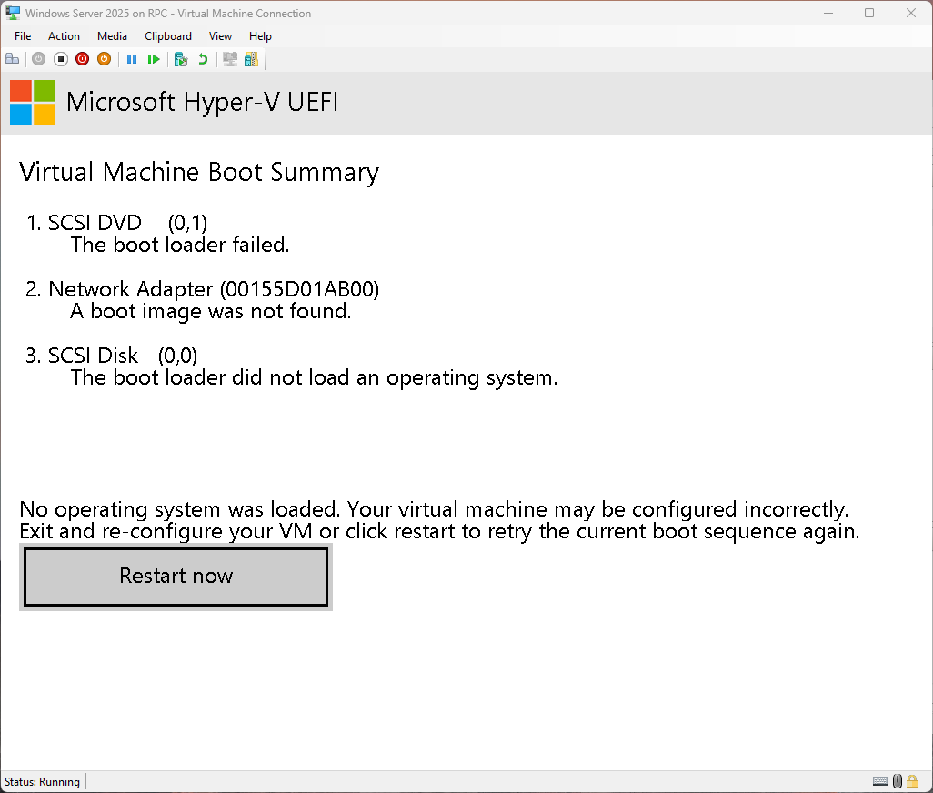 Lỗi boot UEFI thường gặp nếu không nhấn phím kịp thời